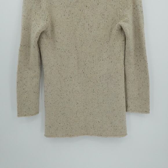 Soft Surroundings Sweater Cardigan Womens Medium Oatmeal Shawl Neck Long Toggle - Picture 12 of 12